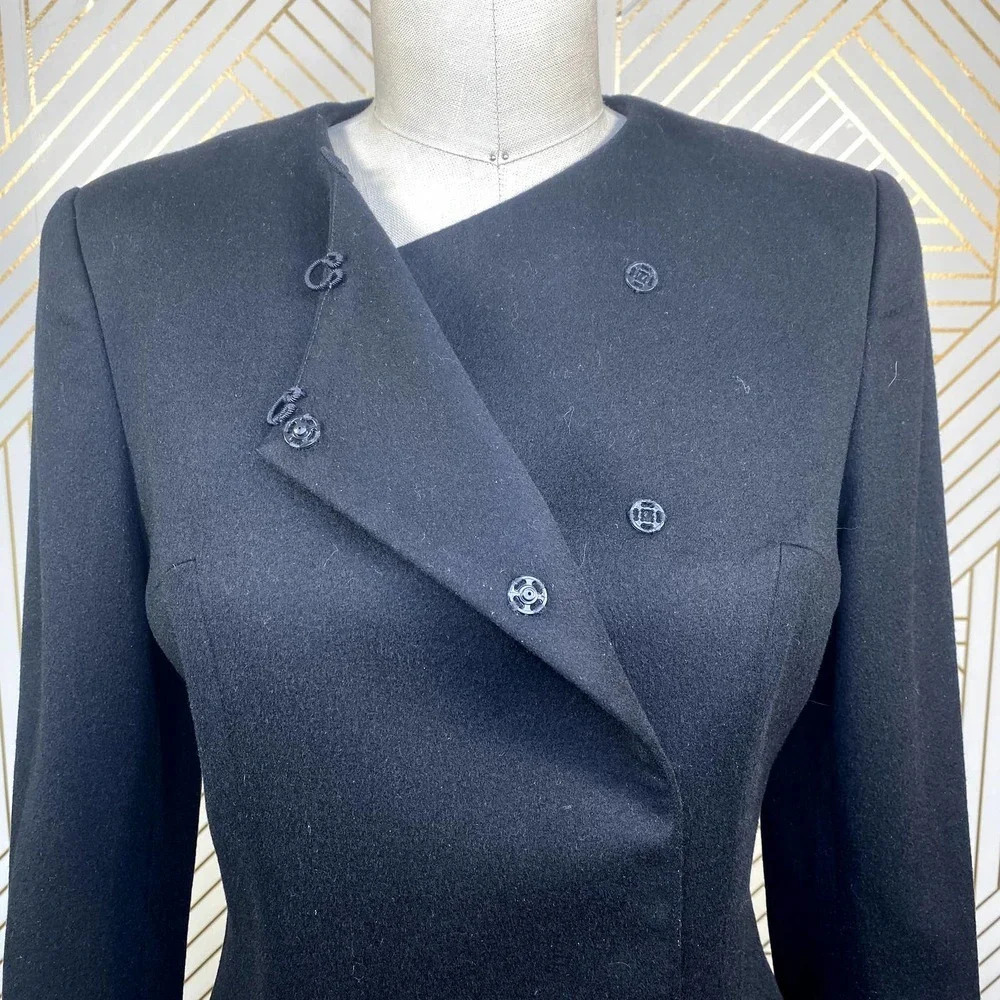 Chloe Black Tailored Asymmetric Blazer Jacket - Picture 5 of 12